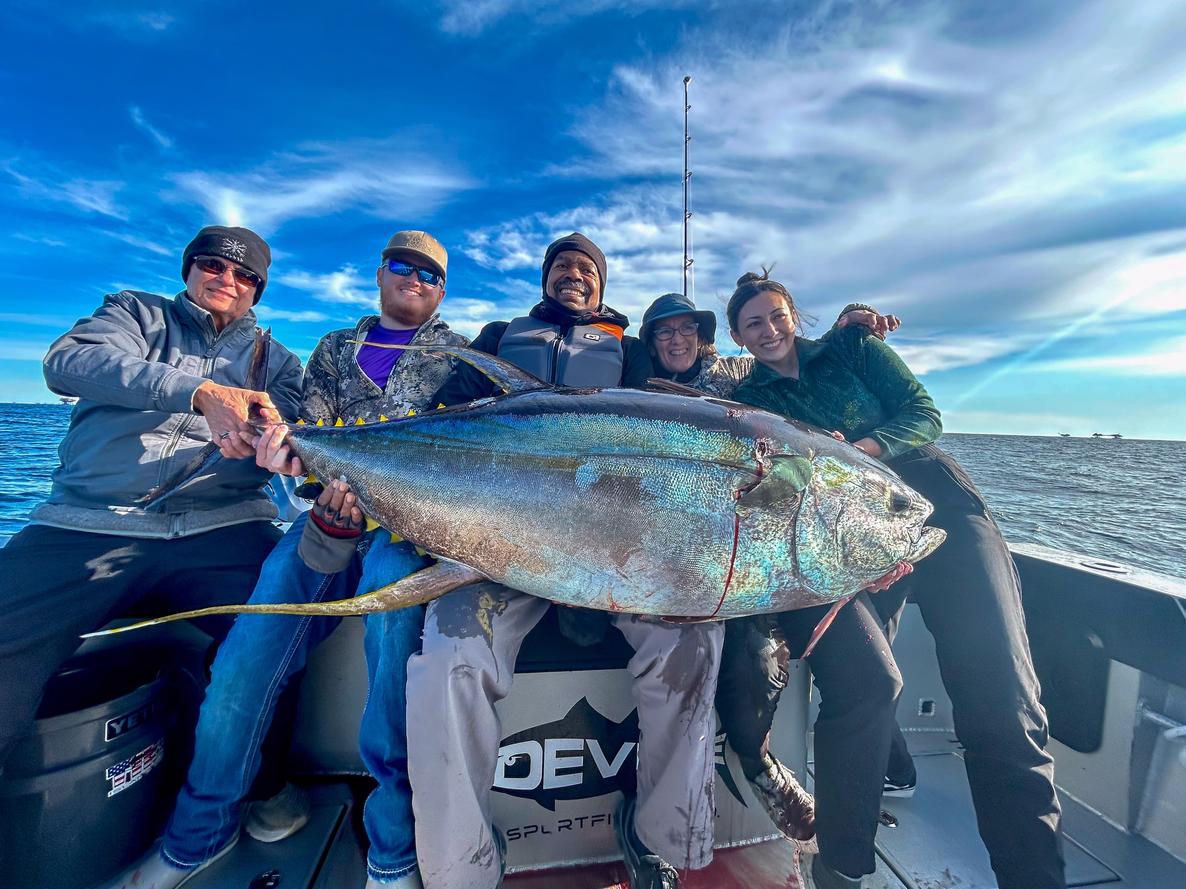 Captain Blake with tuna